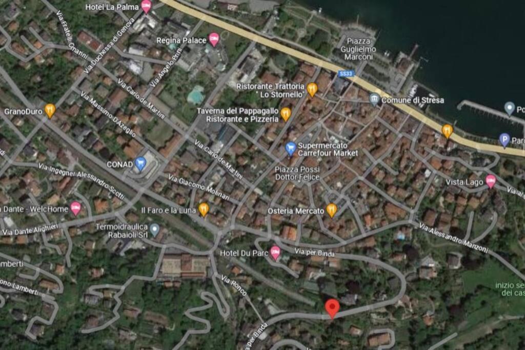 La Finestra Sul Lago - In Villa Con Vista E Posto Auto Coperto Stresa Exteriör bild
